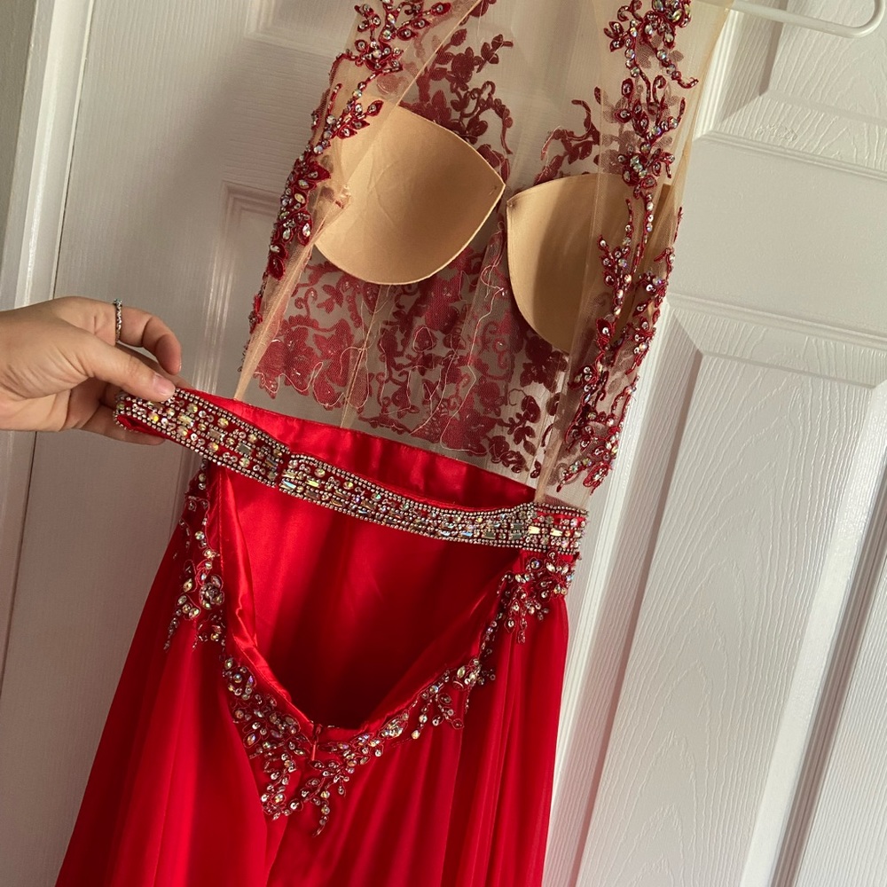 Red Prom Dress - Picture 3 of 9